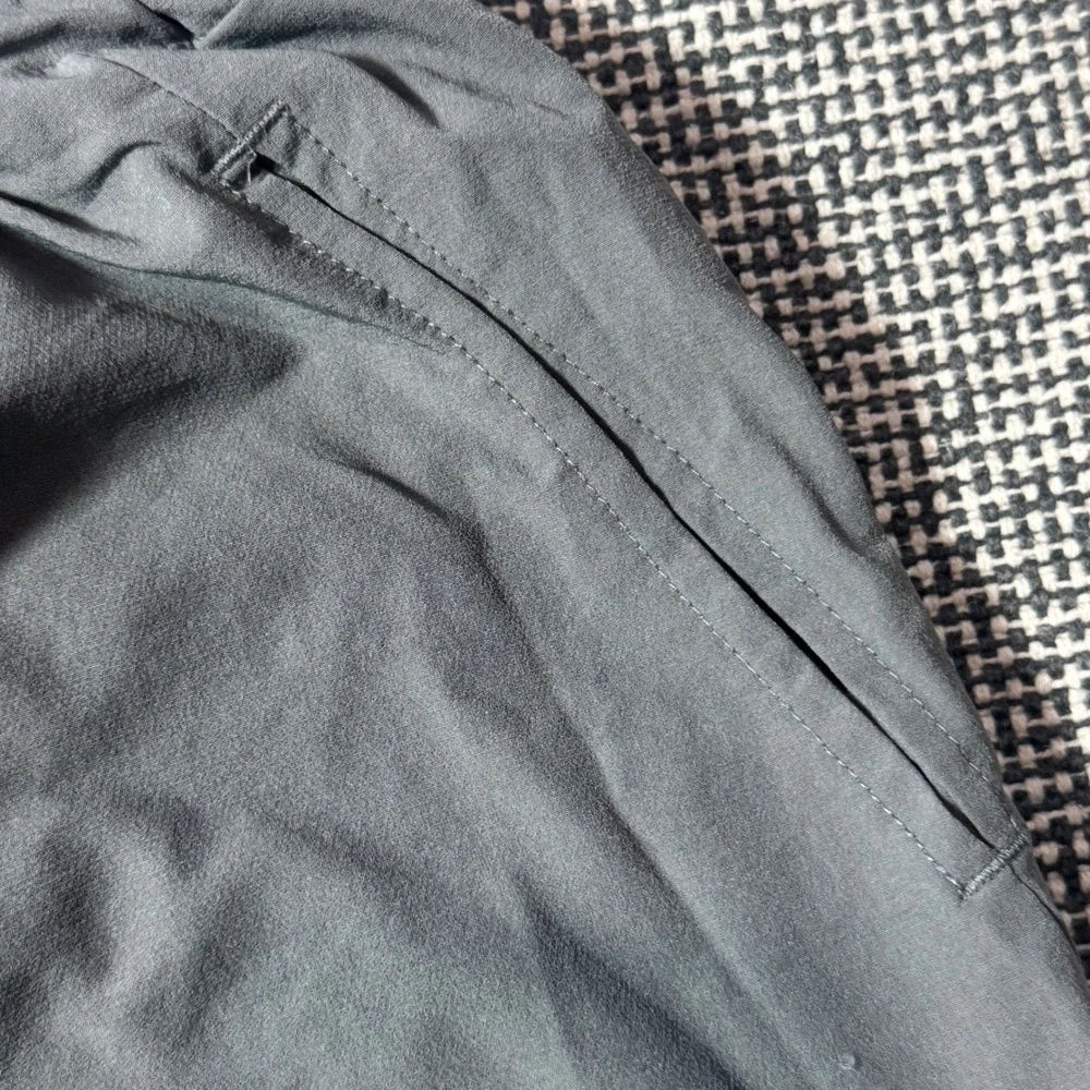 Surenow Sports Mens Gray Cargo Jogger Pants Lightweight Tactical Techwear Large